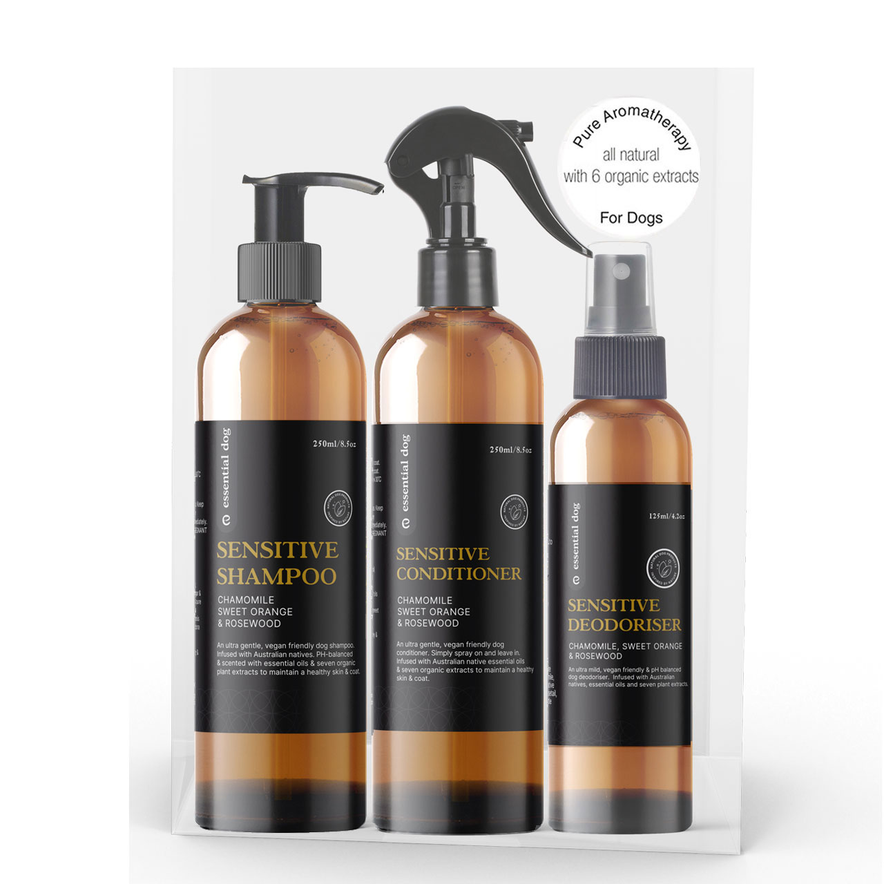 Sensitive Dog Deodoriser: Chamomile, Sweet Orange & Rosewood
