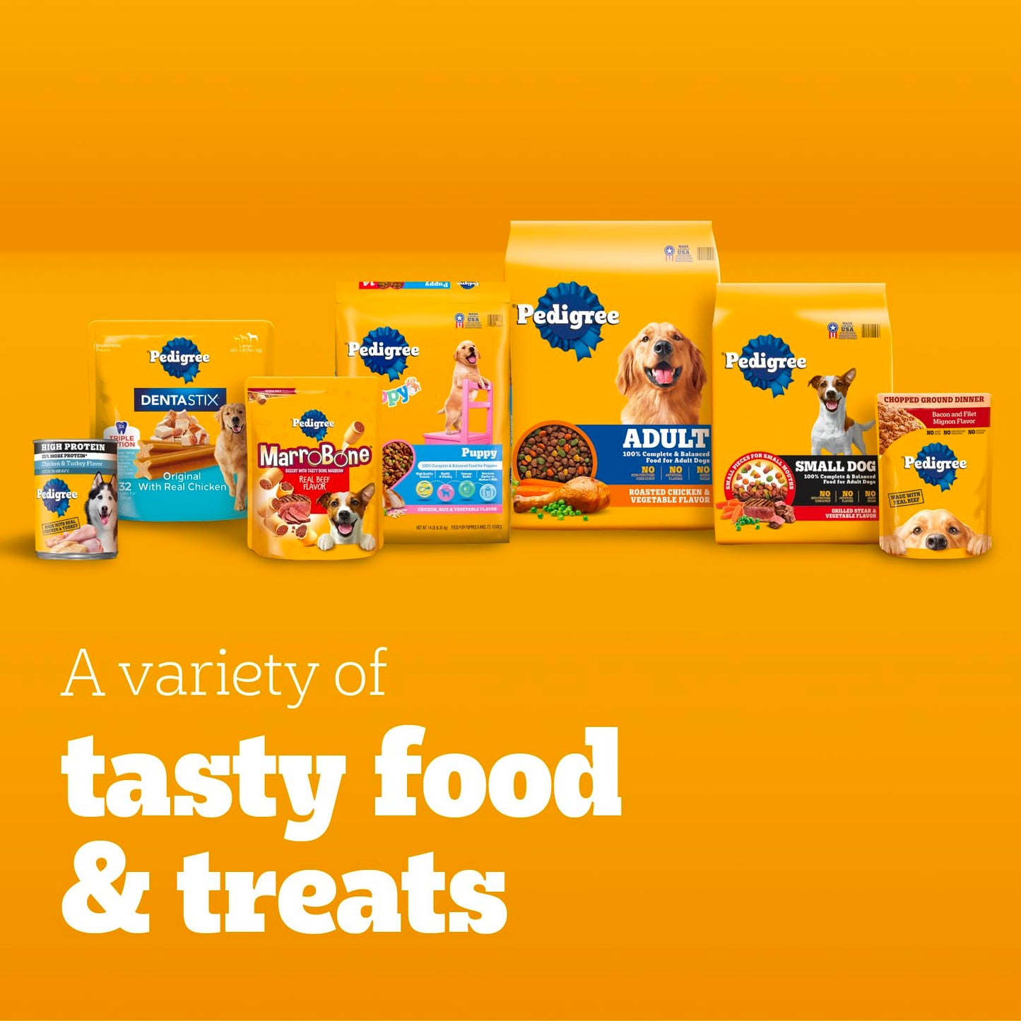 Pedigree Small Dog Tender Bites in Gravy Wet Dog Food Cans, Steak & Vegetable Flavor, 13.2 oz. Cans, 12 Count