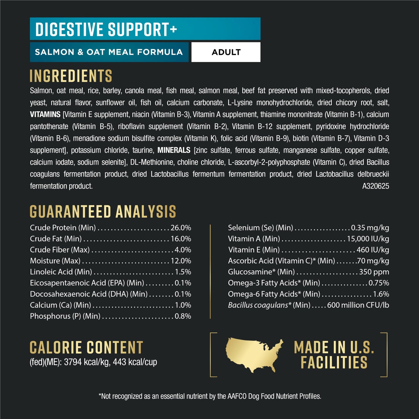 Purina Pro Plan AdvantEDGE Digestive Support Plus Salmon and Oat Meal Formula Adult Dry Dog Food - 22 lb Bag