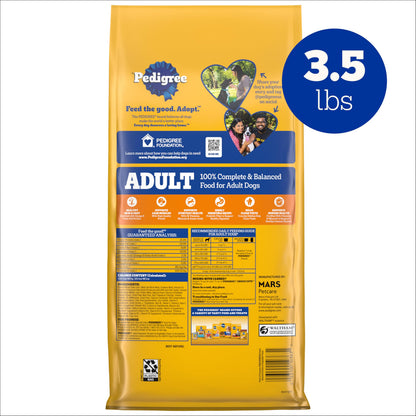 Pedigree Adult Dry Dog Food, Complete Nutrition, Grilled Steak & Vegetable Flavor, 18 lb. Bag
