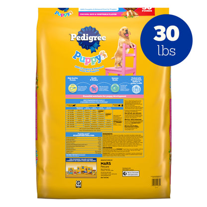 Pedigree Dry Puppy Food, Puppy Dry Food with Grilled Steak and Vegetable Flavor, 3.5 lb. Bag