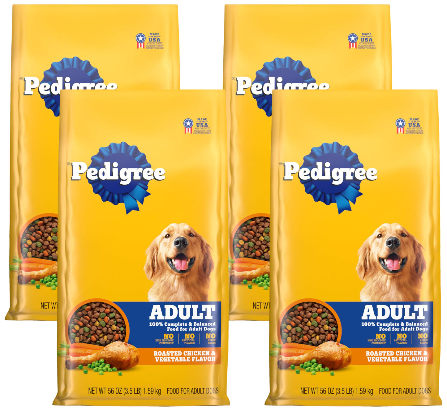 Pedigree Adult Dry Dog Food, Complete Nutrition, Grilled Steak & Vegetable Flavor, 18 lb. Bag