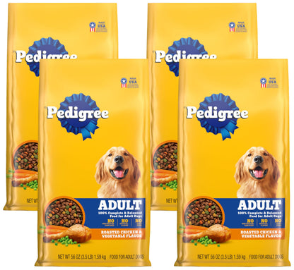 Pedigree Adult Dry Dog Food, Complete Nutrition, Grilled Steak & Vegetable Flavor, 18 lb. Bag