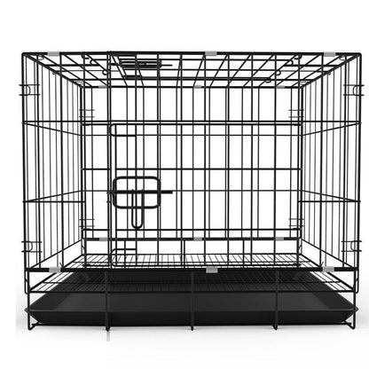 Bold Foldable Dog Pet Cage: Secure Enclosure For Your Furry Friend